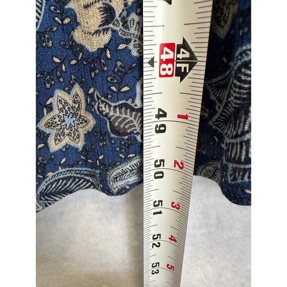 EVEREVE NWT Roan & Ryan Blue Willa Floral Maxi Dress S - Picture 6 of 11